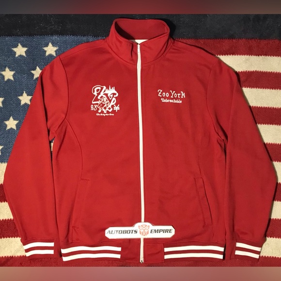 NWOT Vintage 90s ZOO YORK NYC UNBREAKABLE Track Jacket XL Rlpc Supreme Skate Max - Picture 2 of 16